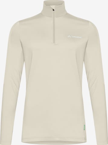 VAUDE Sports sweater 'Livigno' in Beige: front