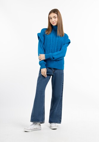 MYMO - Pullover 'Blonda' em azul