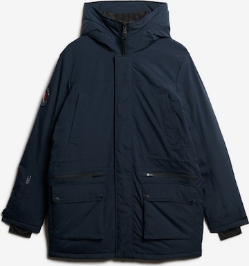 Parka d’hiver Superdry en bleu : devant