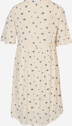 Pieces Maternity Shirt Dress 'SHEA' in Beige