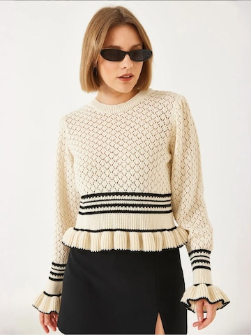 Pullover 'Pullover' di Bianco Lucci in beige