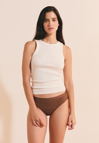 Slip 'Aya' ETAM en marron : devant