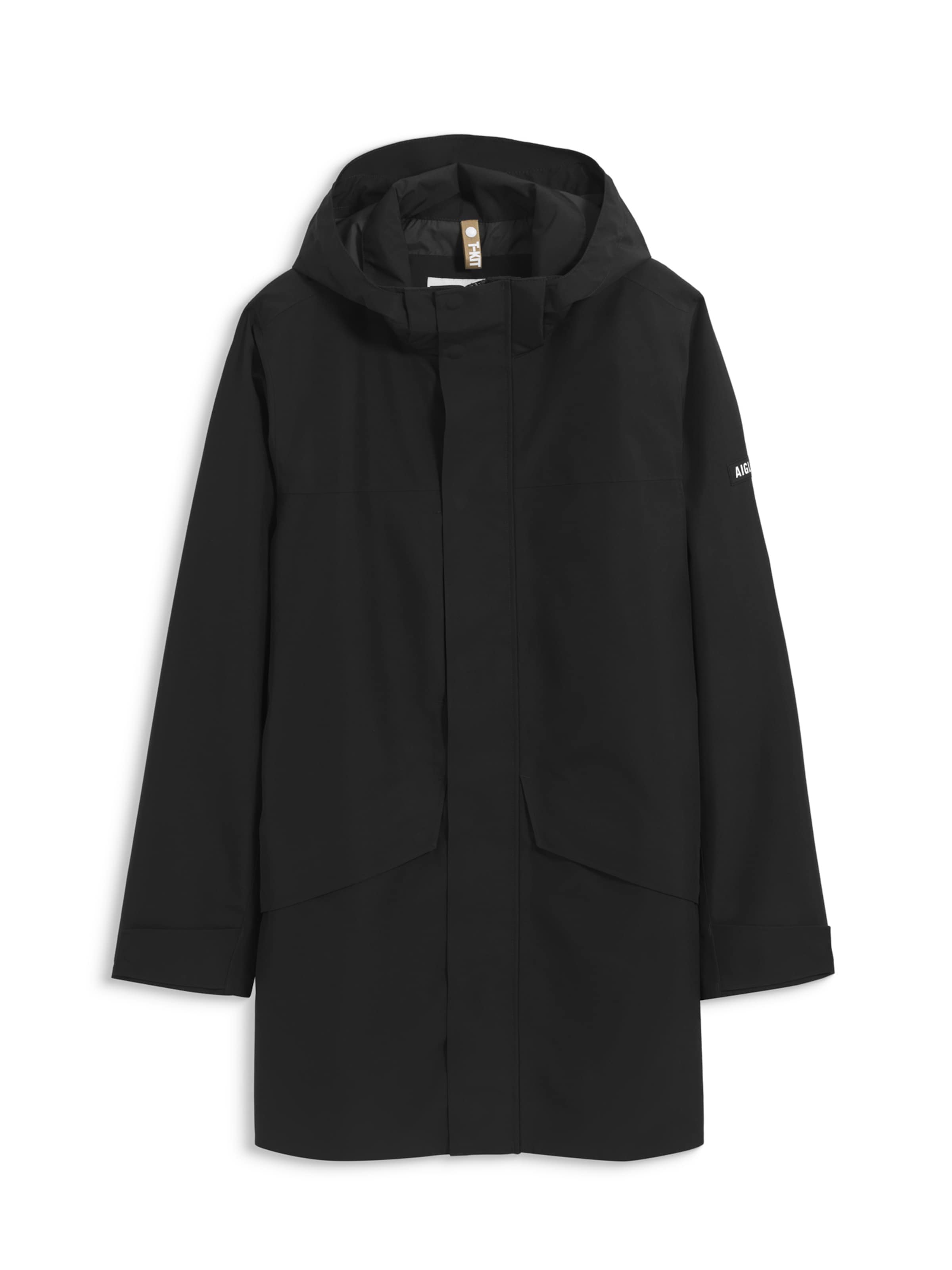 AIGLE Ανοιξιάτικο ή φθινοπωρινό παρκά σε μαύρο: μπροστά