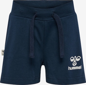 Hummel Regular Pants in Blue: front