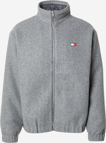 Tommy Jeans Přechodná bunda 'ESSENTIAL' – šedá: přední strana