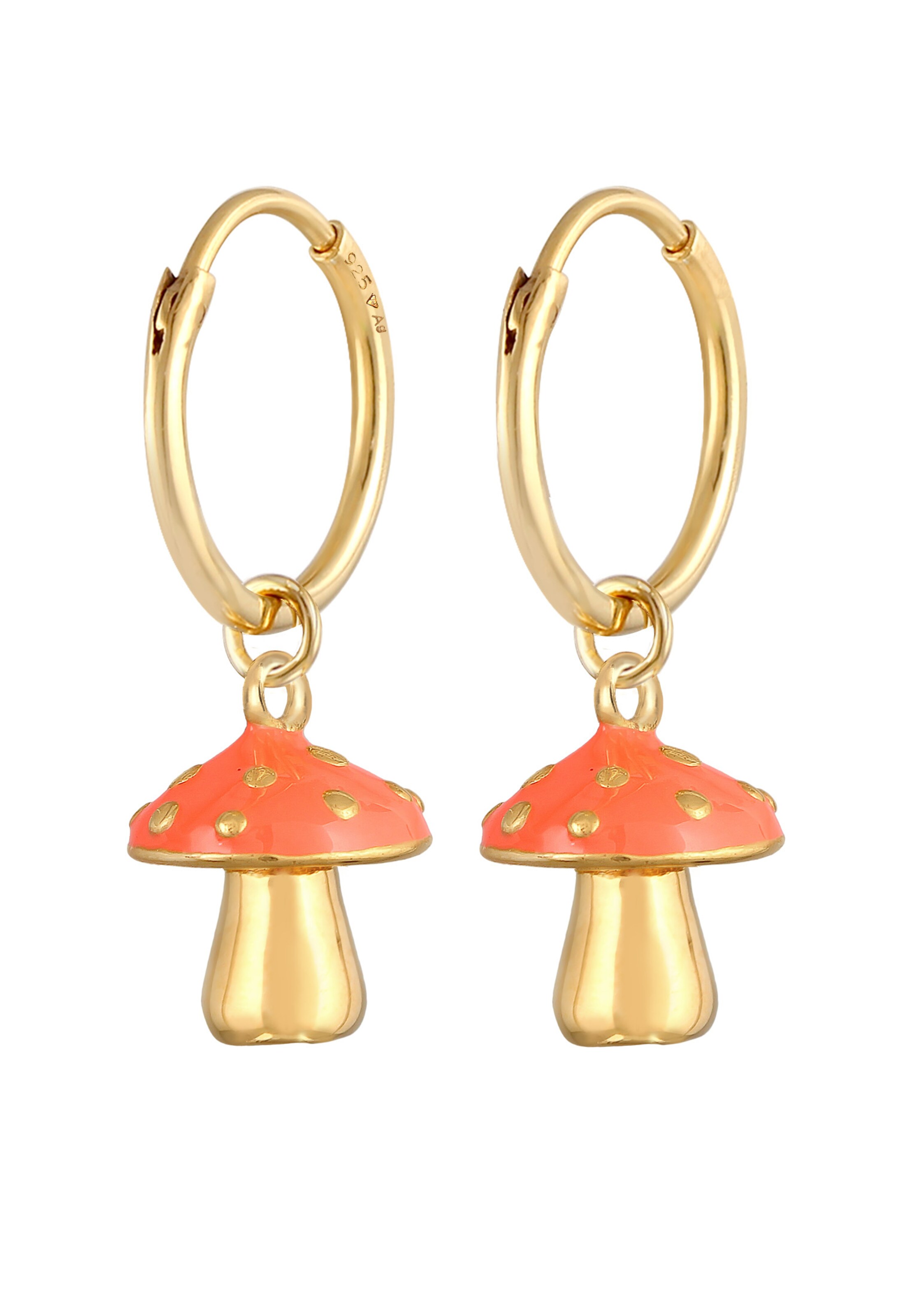 Boucles d'oreilles ELLI en orange : devant