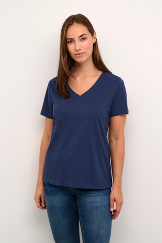 Cream T-Shirt 'Naia' in Blau: predná strana