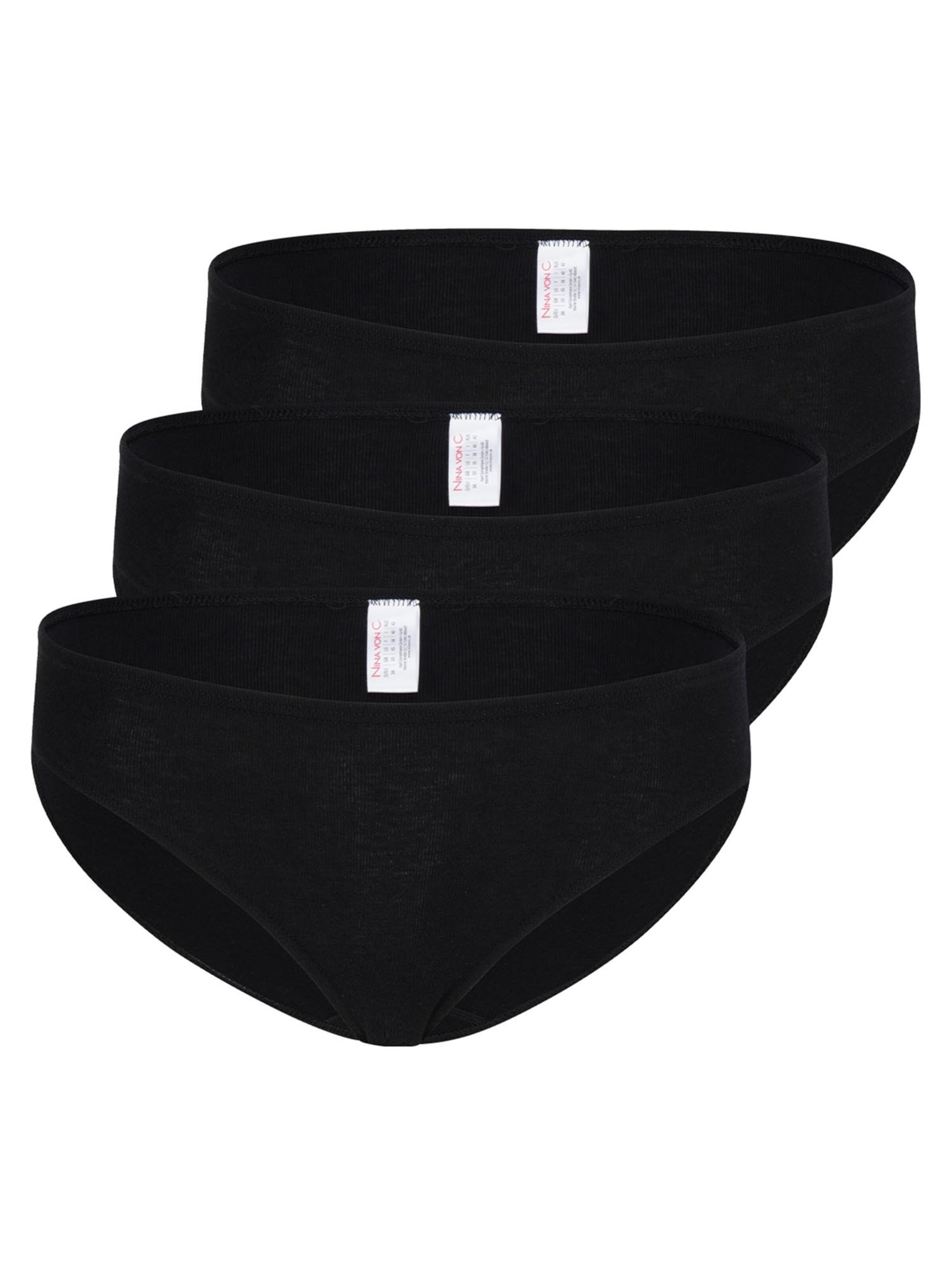 Nina von C. Slip 'Daily'‌‌‌‌ in Schwarz: Vorderseite
