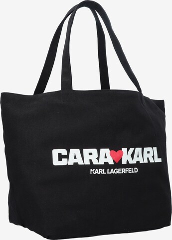 KARL LAGERFELD x CARA DELEVINGNE Shopper in Schwarz