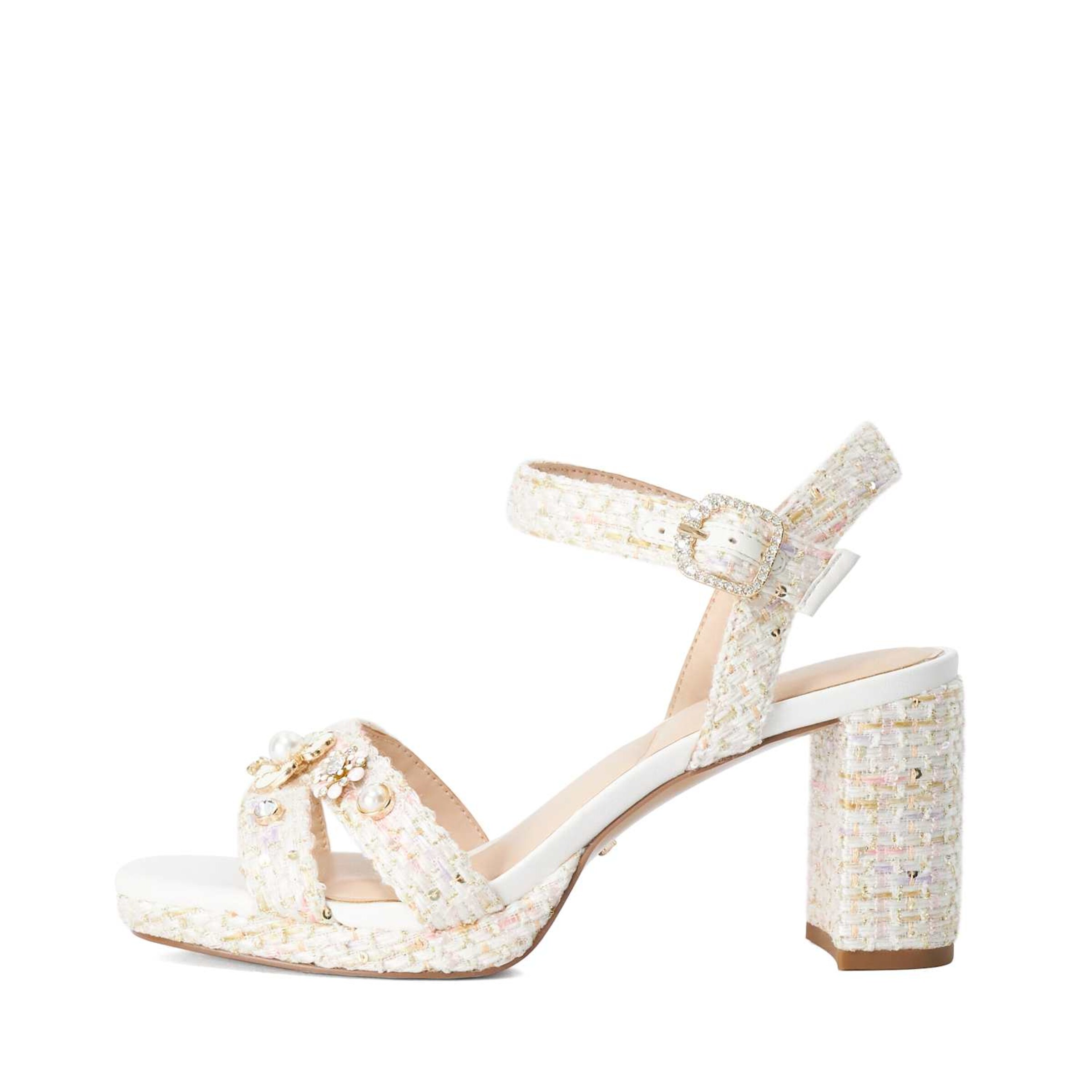 Dune LONDON Strap Sandals 'Manifests' in White