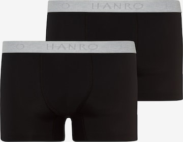 Hanro Boxershorts 'Essentials' in Schwarz: Vorderseite