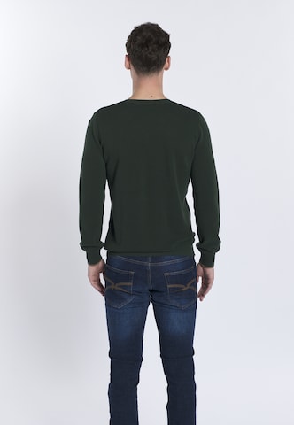 DENIM CULTURE Sweter ' ROMEO ' w kolorze zielony