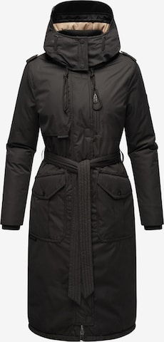 NAVAHOO Winter coat 'Hokulanii' in Black: front