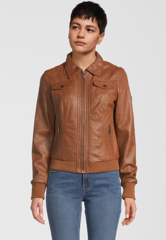 H.I.S Between-Season Jacket in Brown: front