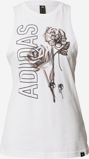 ADIDAS PERFORMANCE Haut de sport en gris foncé / poudre / blanc, Vue avec produit