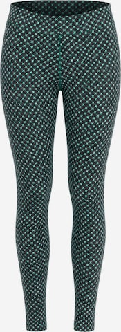Leela COTTON Skinny Leggings 'Damen Bio-Baumwoll Leggings' in Grün: Vorderseite