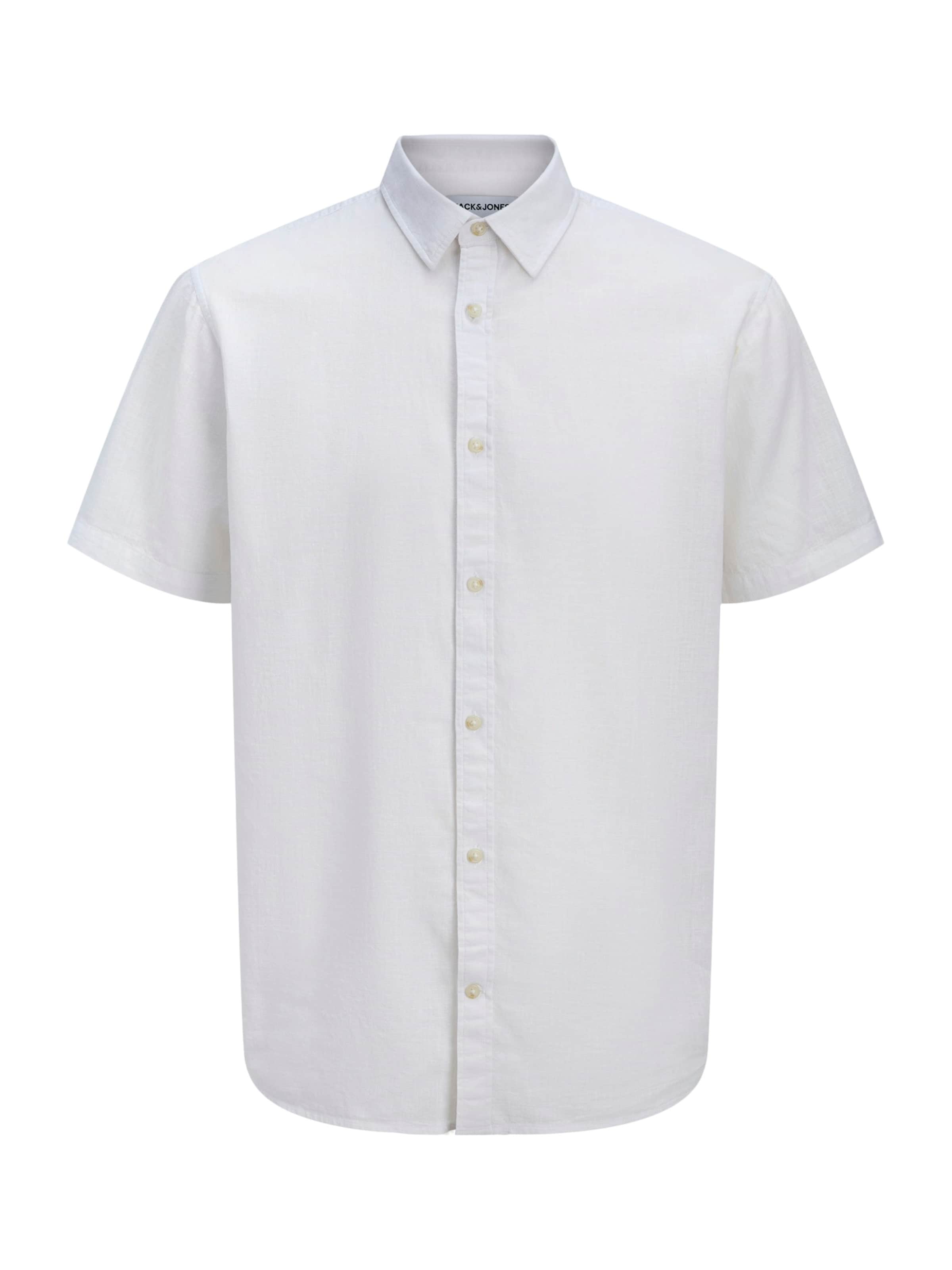 JACK & JONES - Ajuste regular Camisa 'JJESUMMER' en blanco: frente
