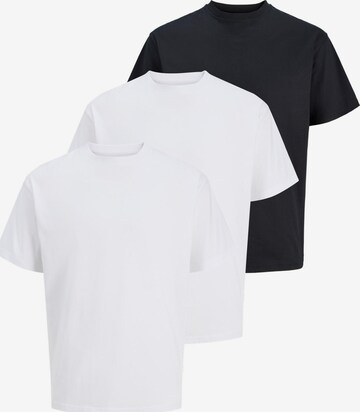 JACK & JONES Shirt 'Organic Relaxed' in Zwart: voorkant
