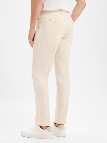 Finshley & Harding London Slimfit Pantalon in Beige