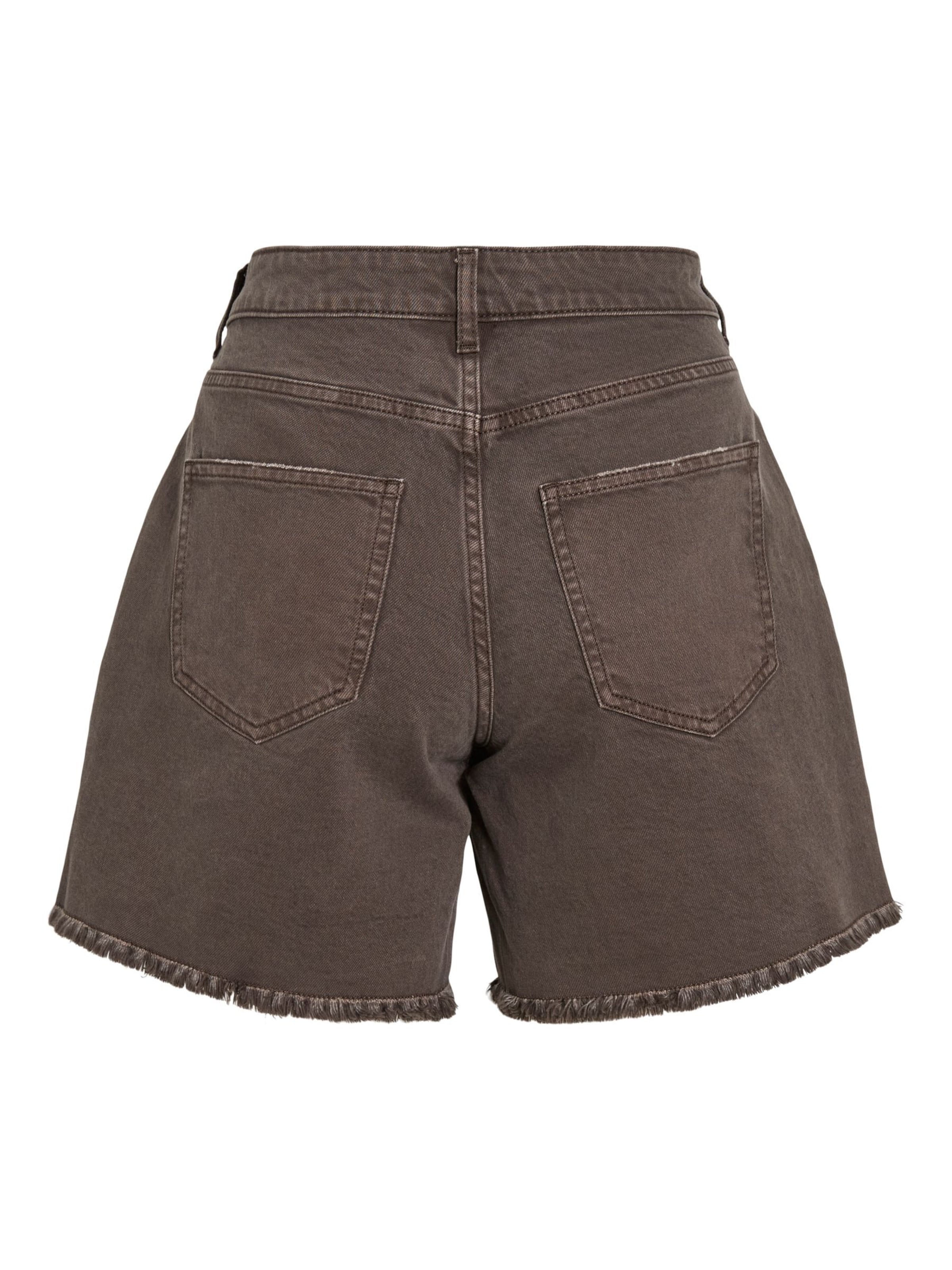 VILA Wide leg Jeans 'VIJaf' in Bruin