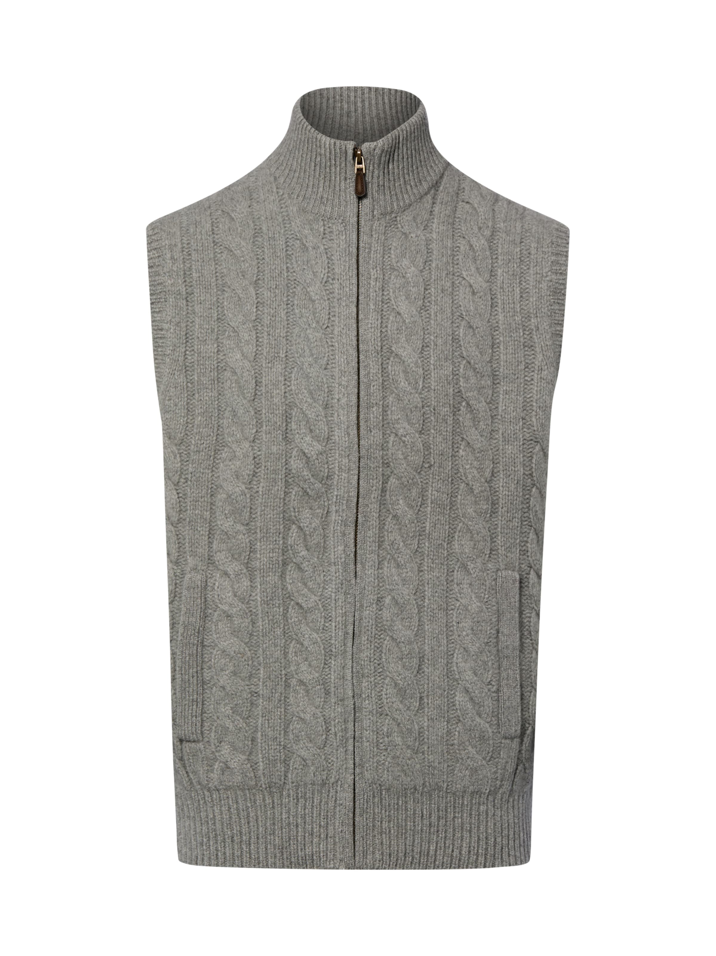 Polo Ralph Lauren Gebreid vest in Grijs: voorkant