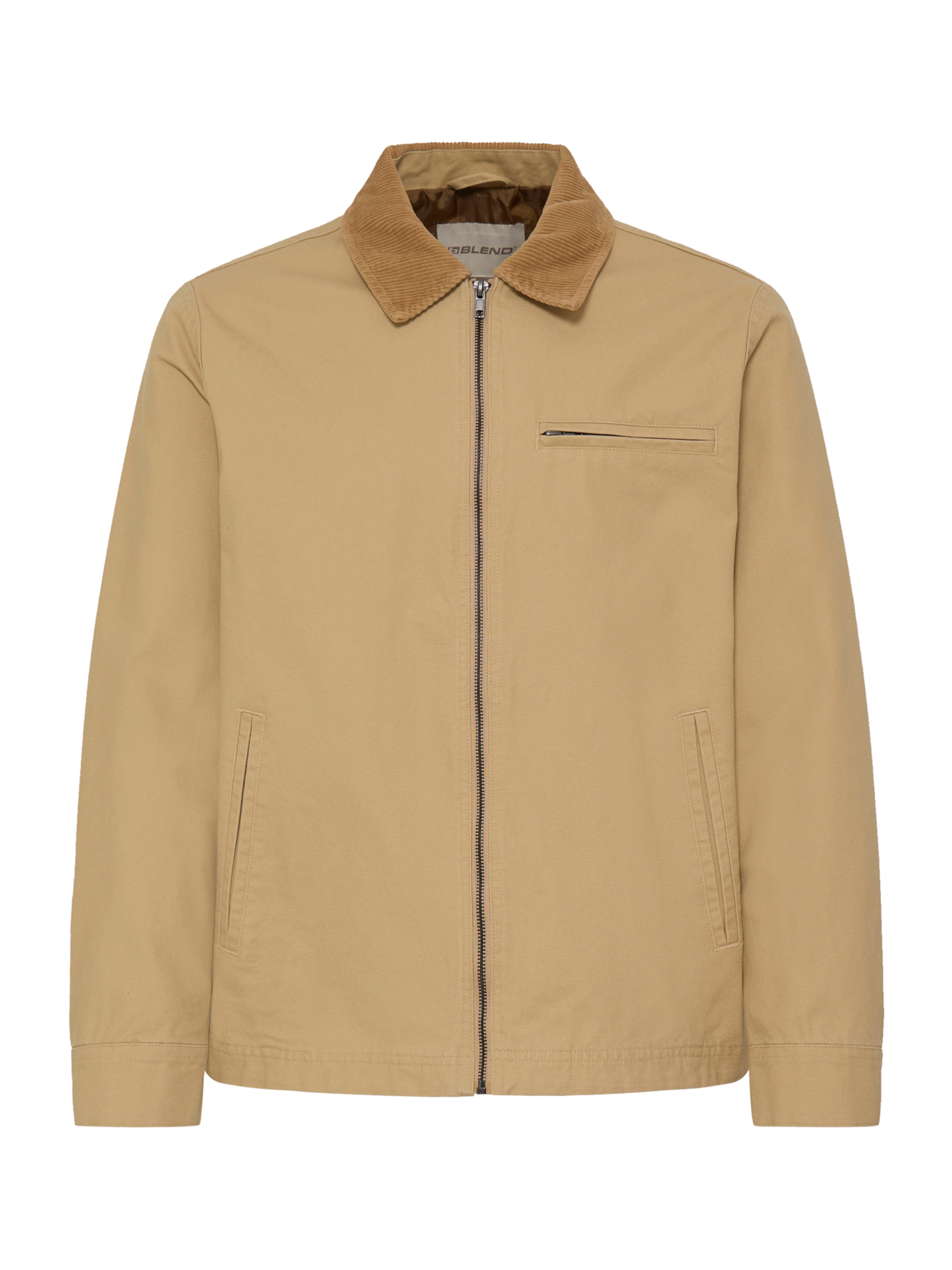 BLEND Övergångsjacka 'Fontana' i beige: framsida