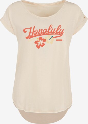 F4NT4STIC Shirt 'Honolulu' in Beige: voorkant