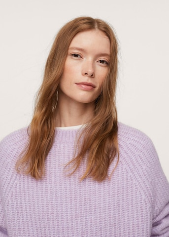 MANGO Sweater 'Serena' in Purple