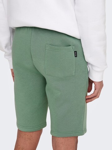 Loosefit Pantalon 'Ceres' Only & Sons en vert