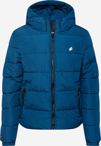 Veste d’hiver Superdry en bleu : devant