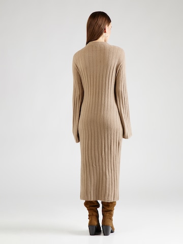 NLY by Nelly Knitted dress in Beige
