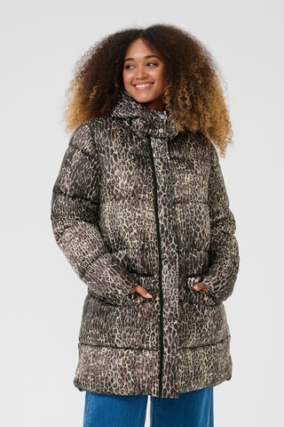 Cream Winter Jacket 'CRGaiagro' in Grey: front