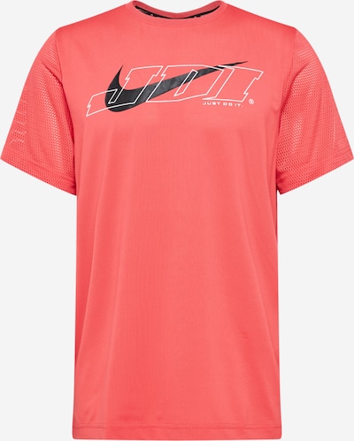 NIKE Tehnička sportska majica u lubenica roza / crna / bijela, Pregled proizvoda