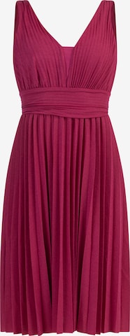 faina Kokteilové šaty - ružová: predná strana