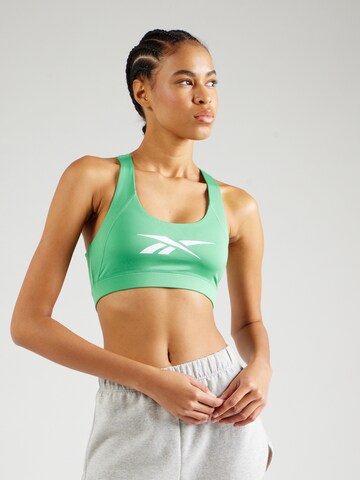 Reebok - Bustier Sujetador deportivo 'ID TRAIN' en verde: frente