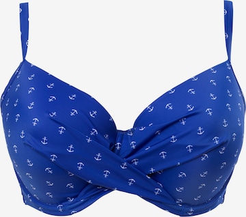 SugarShape T-Shirt Bikinitop 'Ahoi' in Blau: predná strana