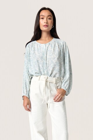SOAKED IN LUXURY Blouse 'SLArjana Leodora' in Blau: Vorderseite