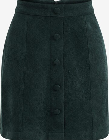 WE Fashion Rok in Groen: voorkant