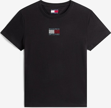 Tommy JeansMajica - crna boja: prednji dio