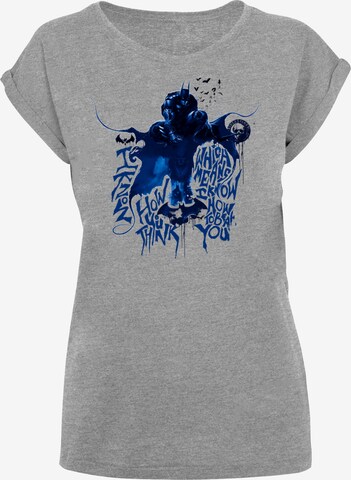 T-shirt 'DC Comics Batman Arkham Knight Think' F4NT4STIC en gris : devant