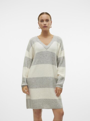 VERO MODA Strikkjole 'NATAHLIE' i grå: forside