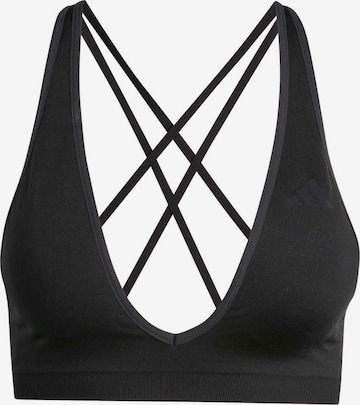Sutien sport 'Essentials' de la ADIDAS PERFORMANCE pe negru: față