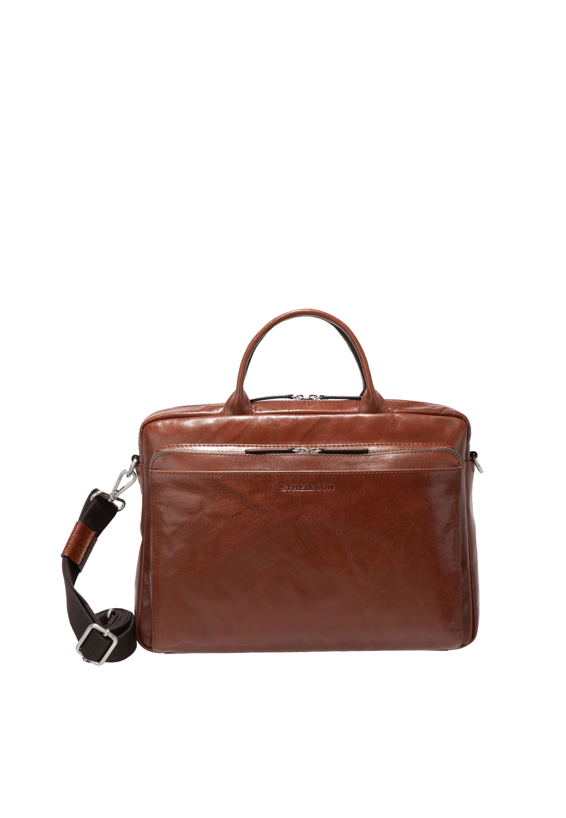 Borsa portadocumenti 'Kenley Charles' di STRELLSON in marrone: frontale