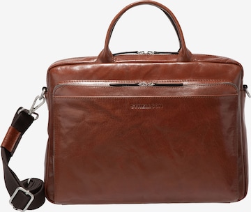 Borsa portadocumenti 'Kenley Charles' di STRELLSON in marrone: frontale