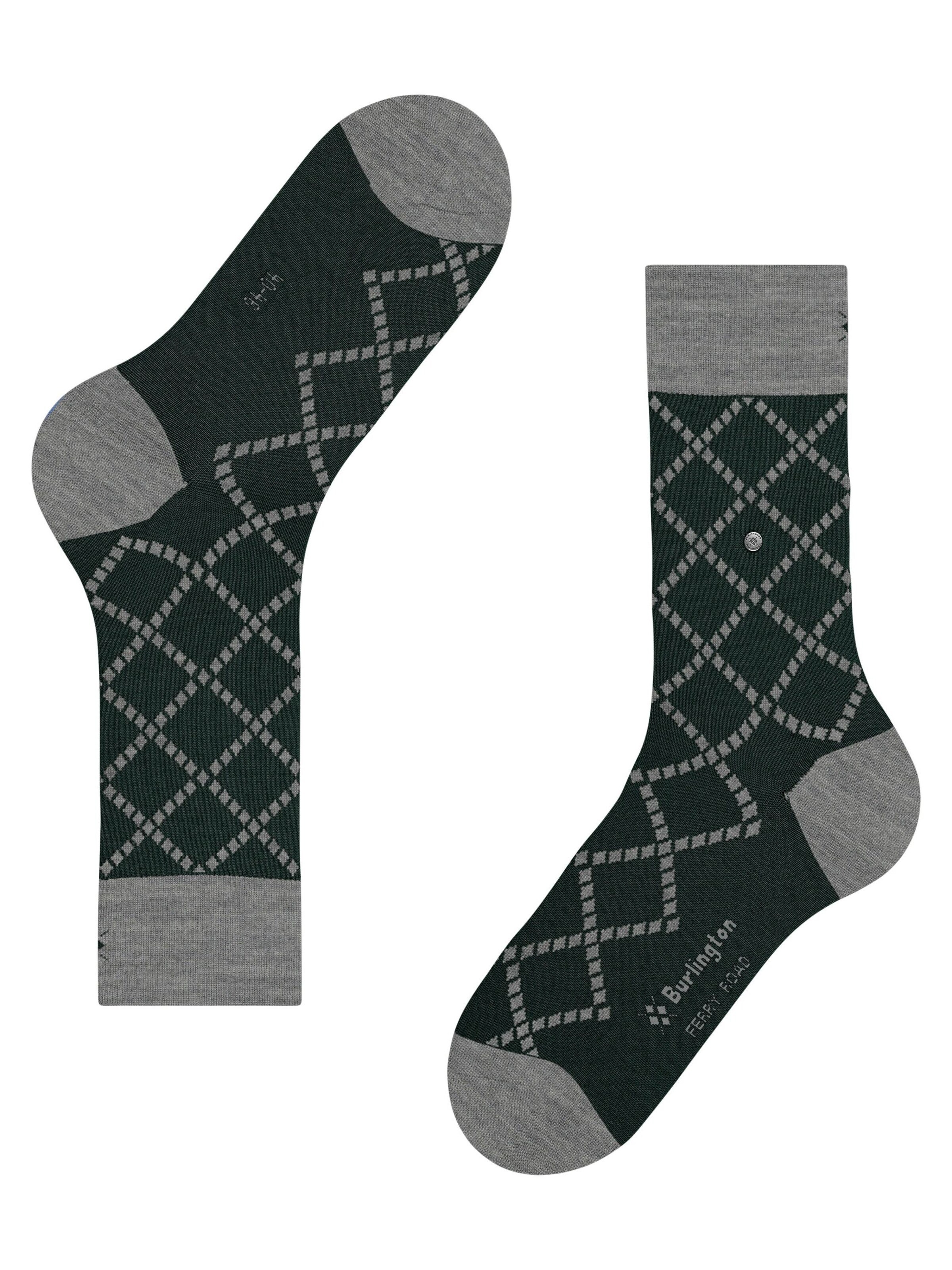 BURLINGTON Socks 'Ferry Road' in Green