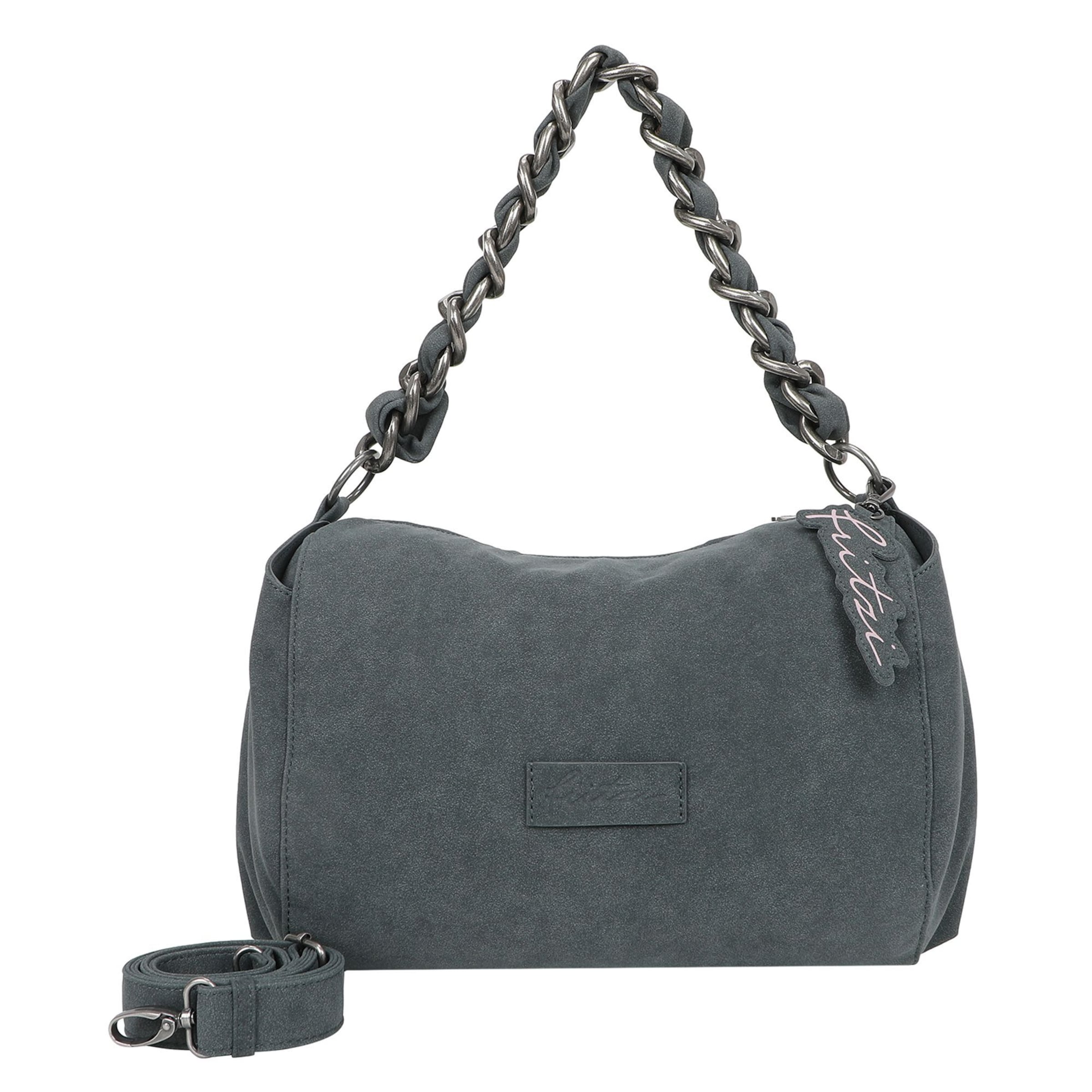 Fritzi aus Preußen Schultertasche 'Jack ' in Grau: Vorderseite