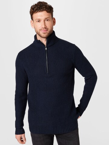 TOM TAILOR Sweater in Blue: front