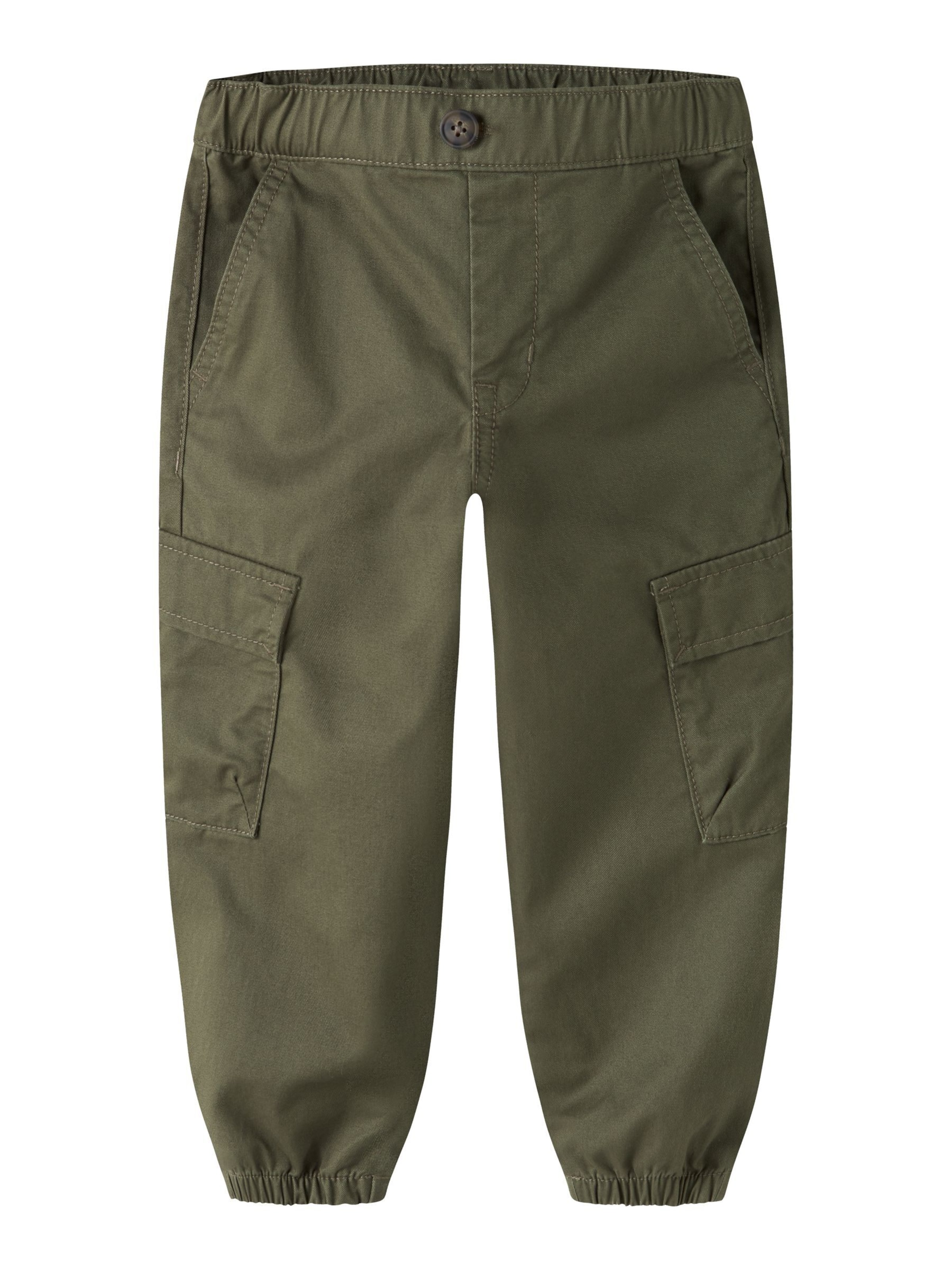 NAME IT - Tapered Pantalón en verde: frente