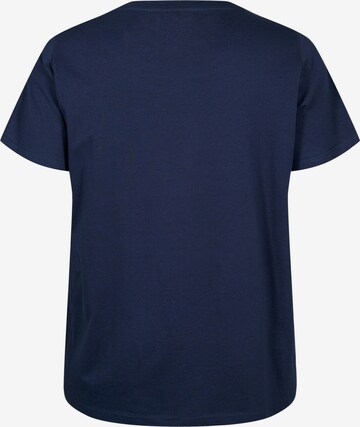 Zizzi - Camisa 'Casy' em azul