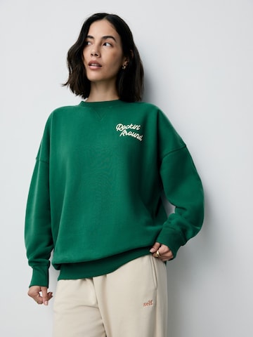 Next Sweatshirt in Groen: voorkant